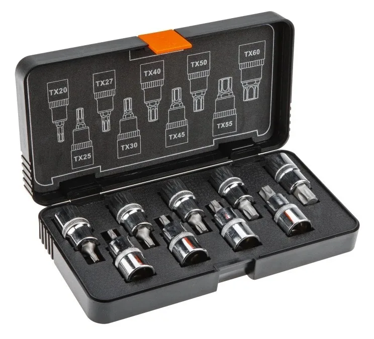 Set torx glava 9 kom 1/2" dužina 55 mm