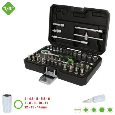 Nastavci, nasadni ključevi set 1/4"