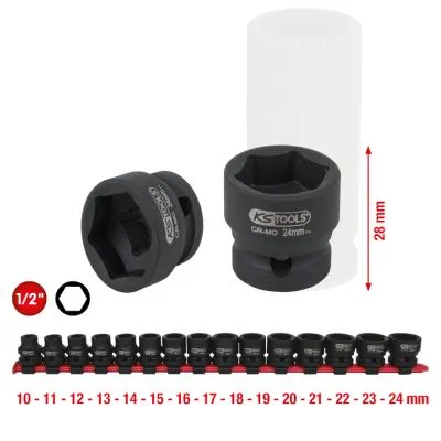 Nastavci, nasadni ključevi set 1/2" 15 kom