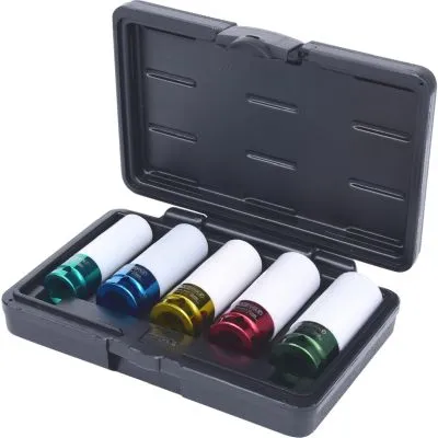 Set ključeva za aluminijumske točkove 1/2" 5 kom