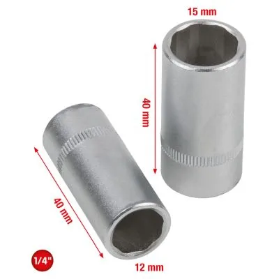 Nastavci, nasadni ključevi set 2 kom 1/4"