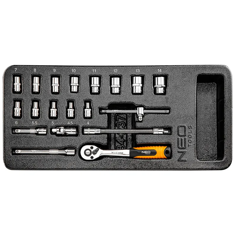Nastavci, nasadni ključevi set 19 kom 1/4"