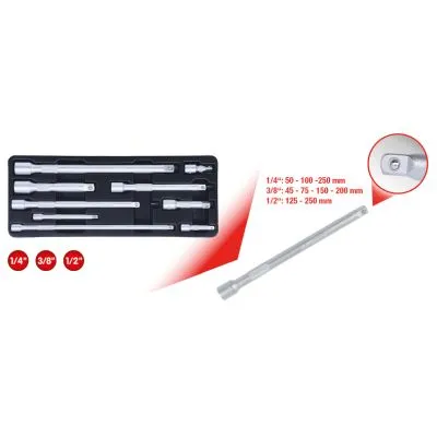 Adapter za valjkaste ključeve 1/2" 9 kom