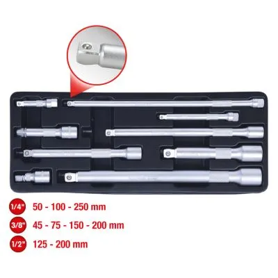 Adapter za valjkaste ključeve 1/2" 9 kom