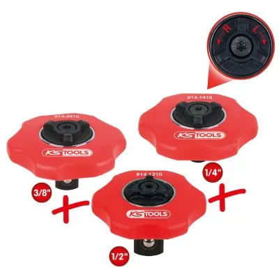 Remontni set, račna 1/4" 3 kom