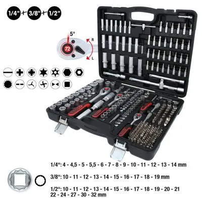Nastavci, nasadni ključevi set 1/4"