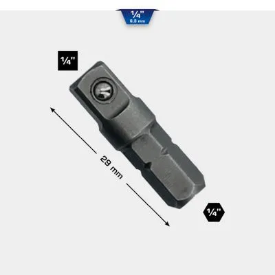 Adapter za udarni nastavak 1/4" 1/4