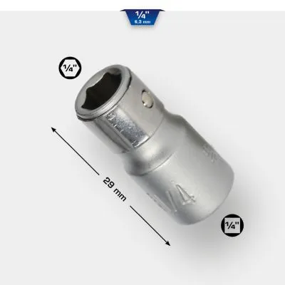 Adapter za valjkaste ključeve 1/4" dužina 25 mm