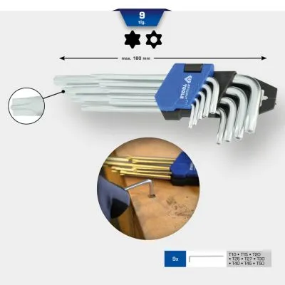 Imbus ključevi set dužina 180 mm 9 kom