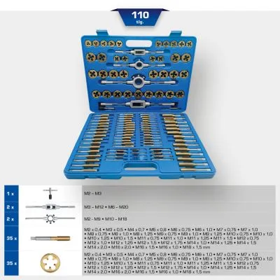 Set rezača navoja 110 kom