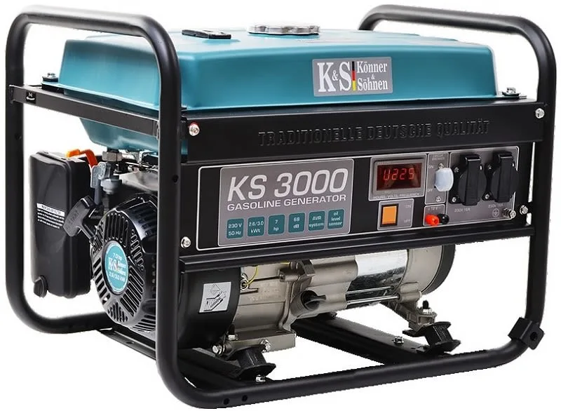 Generator struje 230V, snaga motora 7 KS, najveća snaga: 3kW, nazivna struja