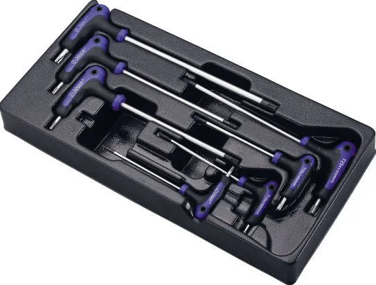 Ključ skup kolenica ugao s plastične ručke, profil Torx (7 komada) u wytłoczce