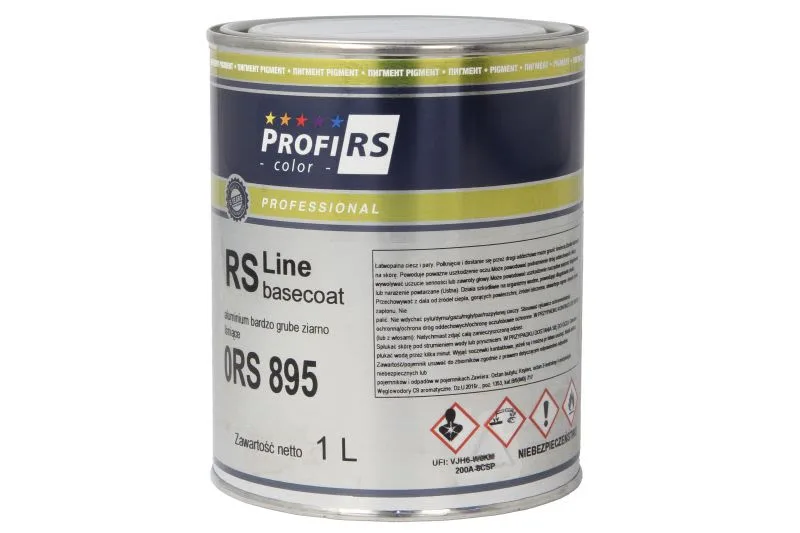Paint RS LINE (1 l) aluminium very thick grain, glossy, base, thinner, for