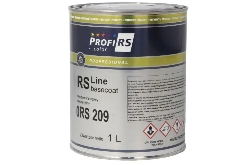 Paint RS LINE (1 l) transparent/yellow-orange, base, thinner, for body, for