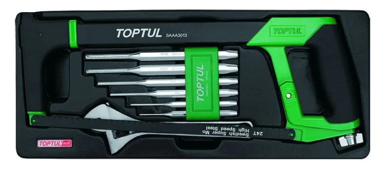 Komplet alata - punches, ključ sa podešavanjem, lopta, valjak kolica