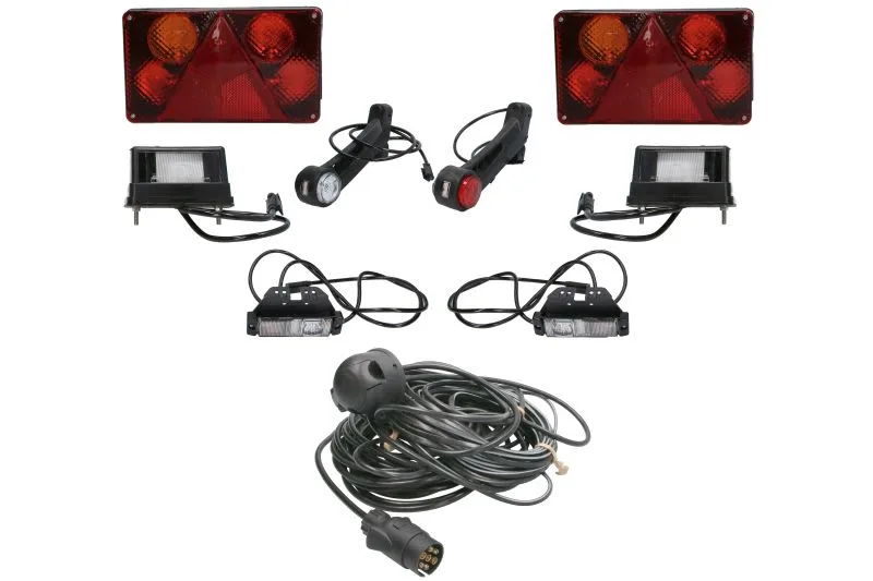 Semi-trailer/Trailer lighting installation (12V, WAŚ, 10,7m lamp type W21)