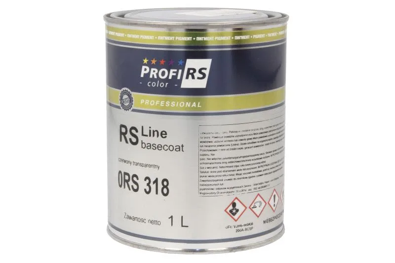 Paint RS LINE (1 l) red/transparent, base, thinner, for body, for renovation