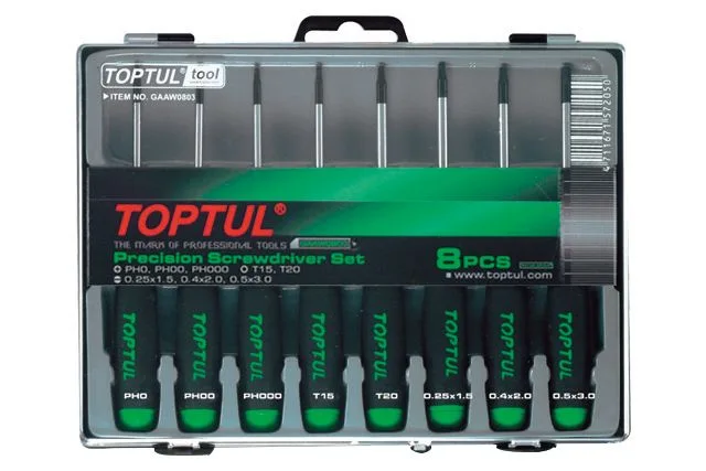 Precizni odvijači: ravni, torx, zvezdasti PH0, PH00, PH000, 2x50, 2.5x50