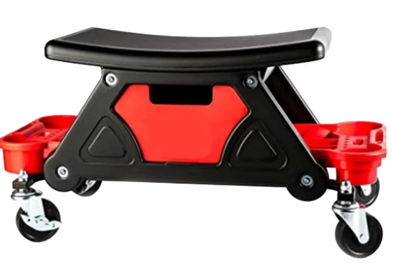 Stolica, crna/crveni, nosivost: 130 kg, visina: 38cm, širina: 69cm, broj punih