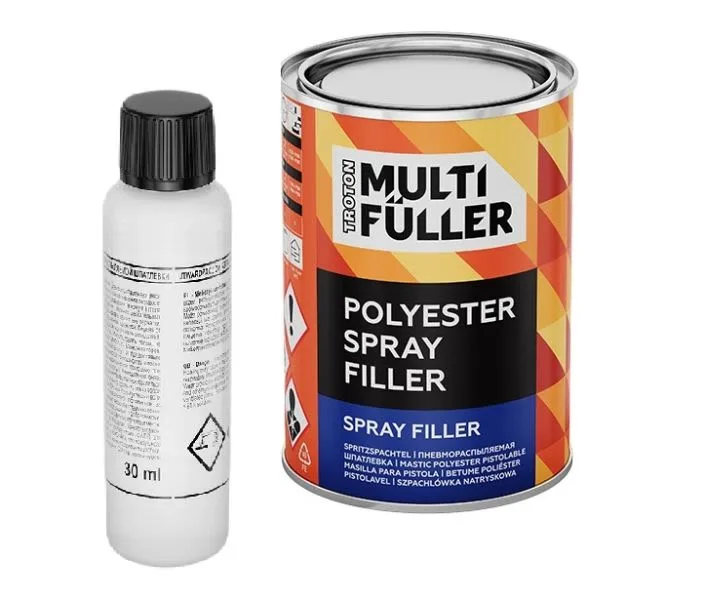 Putty spray with hardener, 1kg, intended use: acrylic primer, aluminium, epoxy