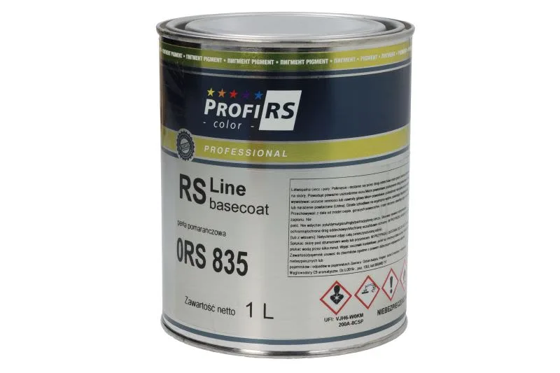 Paint (1 l) orange/pearl, base, thinner, for body, for renovation, proportions