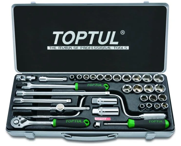 Alat set 3 / 8, 34 komada u metalnoj kutiji