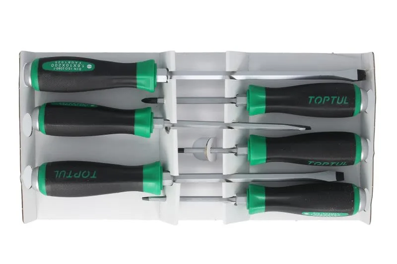 Kombinirani odvijači plosnati, zvezdasti philips, set 6 komada: 8.0, 6