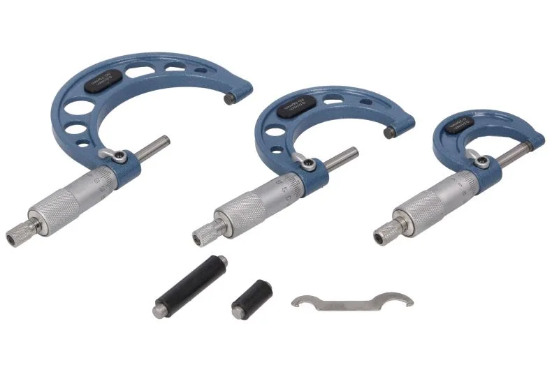 Vanjski mikrometra set, 3 komada