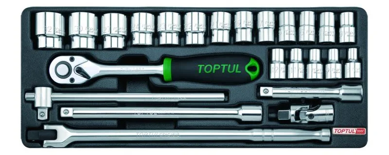 Toolkit - Ratchet, proširenje, smanjenje od 1 / 2 24 predmeta, umetnite kolica