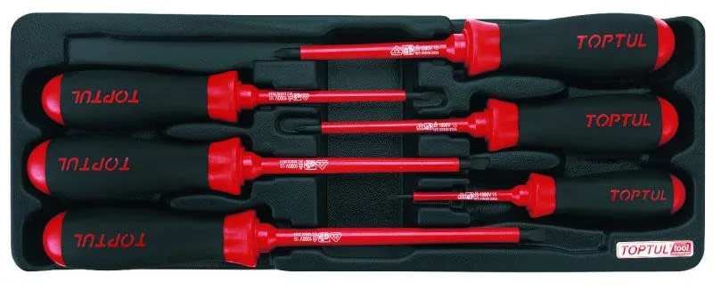 Komplet električnih odvijača, 6 komada, Zvezdasti: PH0X75, PH1X100, PH2X10