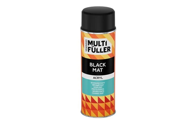 Paint (0,4 l) black, acrylic, matt, for body, for rims, plastic, slats