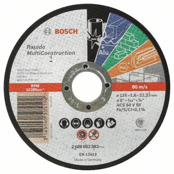 Rezna ploča 125 mm 1,6 mm