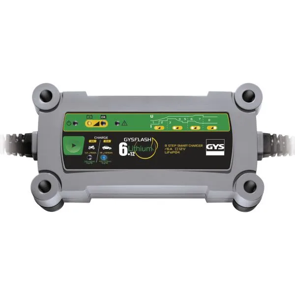 Punjač akumulatora i starter GYSFLASH LITHIUM 6.12, napon punjenja: 12 V
