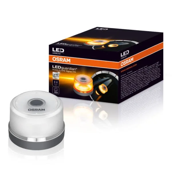 Rotirajuća bljeskalica LEDguardian - ROAD FLARE Signal V16, plastika, LED