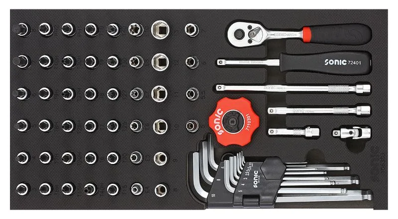 Uložak sa alatom 1/4" 61 kom