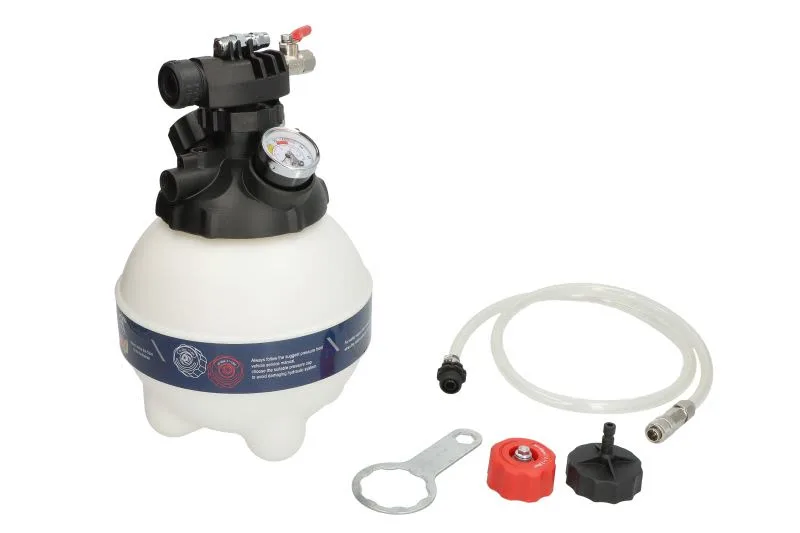 Devices for working fluids and fuels, for bleeding the system, for replacement