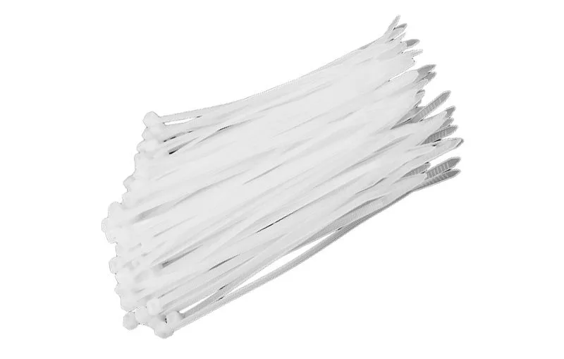 Set plastičnih obujmica za kablove (100 komada, 100 X 2,5, bele)