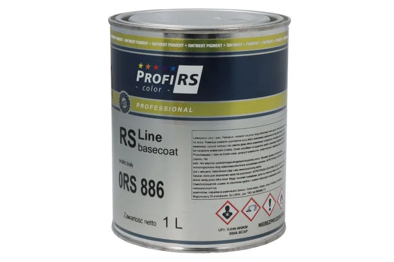 Paint RS LINE (1 l) white/xirallic, base, thinner, for body, for renovation