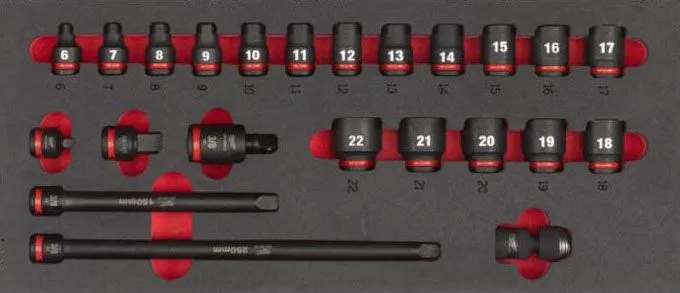 Uložak sa alatom 3/8" 23 kom