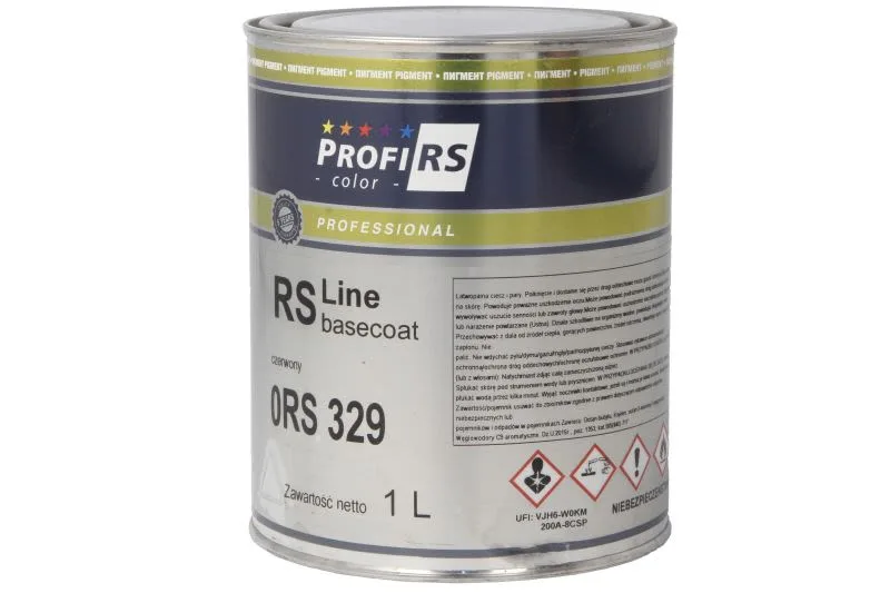 Paint RS LINE (1 l) red, base, thinner, for body, for renovation, proportions