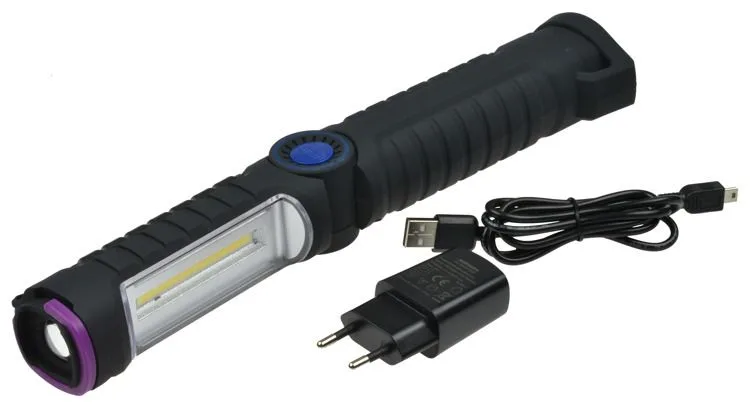 Prenosiva radionička svjetiljka led bežično 3W+UV, 1kom, vrsta sijalice COB