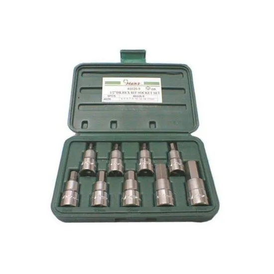Kolenica socket set 1 / 2 9units Allen, L = 55 u plastičnu kutiju, veličine