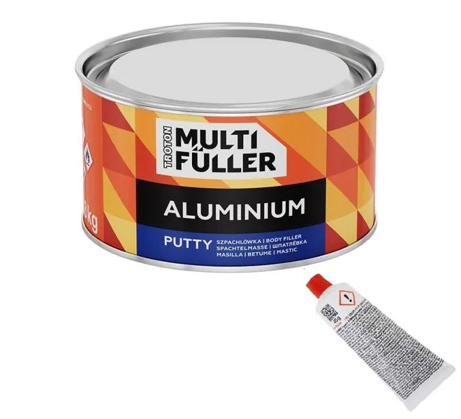 Putty filler with aluminium 1,8kg, intended use: aluminium, steel; colour