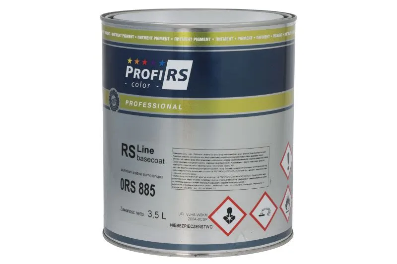 Paint (3,5 l) aluminium medium grain glossy, base, thinner, for body, for